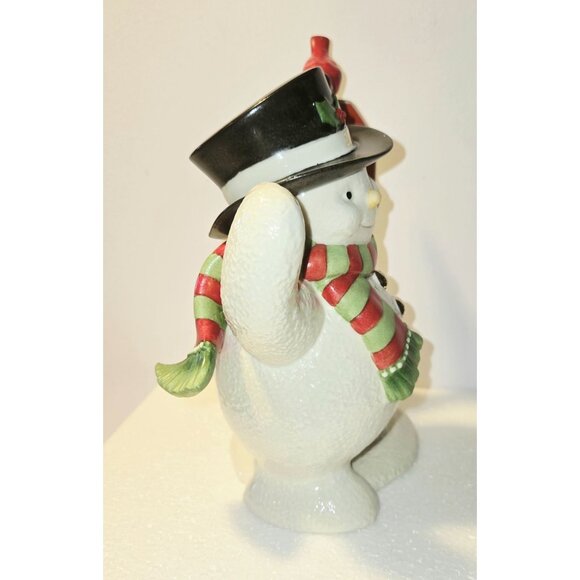 2014 Lenox Snowy Crossings Snowman Fine porcelain MIB - Picture 4 of 12